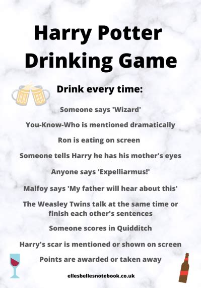 harry potter trinkspiel|Harry Potter Drinking Game